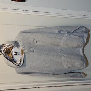 Hanes Lt Grey Men's Hoodie